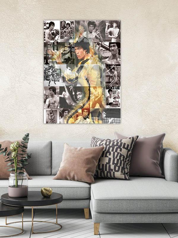 BRUCE LEE COLLAGE - PerfectArtShop