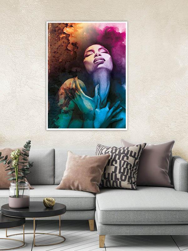 AFRO GIRL RUST - PerfectArtShop